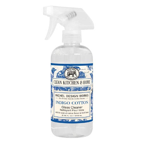 Michel Design Works Glass Cleaner 16 Oz. - Indigo Cotton at FreeShippingAllOrders.com - Michel Design Works - Cleaners