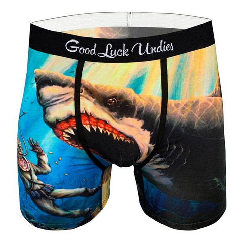 Good Luck Undies Boxer Briefs - Shark Attack at FreeShippingAllOrders.com - Good Luck Sock - Boxer Briefs