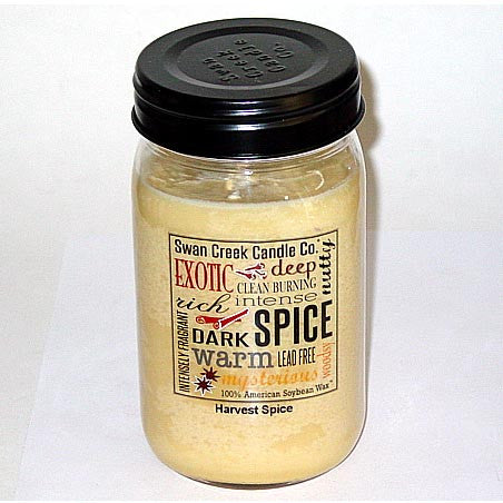 Swan Creek 100% Soy 24 Oz. Jar Candle - Harvest Spice at FreeShippingAllOrders.com - Swan Creek Candles - Candles
