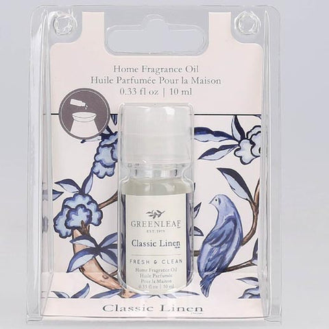 Greenleaf Home Fragrance Oil 0.33 Oz. - Classic Linen at FreeShippingAllOrders.com - Greenleaf Gifts - Home Fragrance Oil