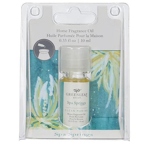 Greenleaf Home Fragrance Oil 0.33 Oz. - Spa Springs at FreeShippingAllOrders.com - Greenleaf Gifts - Home Fragrance Oil