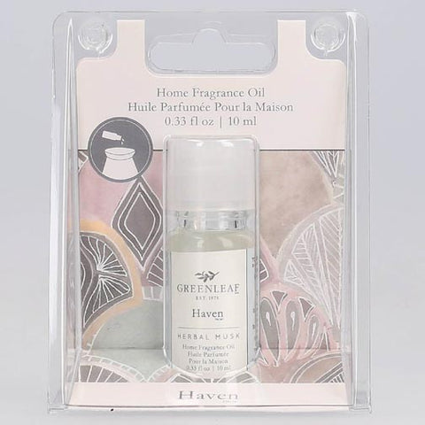 Greenleaf Home Fragrance Oil 0.33 Oz. - Haven at FreeShippingAllOrders.com - Greenleaf Gifts - Home Fragrance Oil