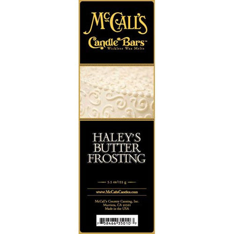 McCall's Candles Candle Bar 5.5 oz. - Haleys Butter Frosting at FreeShippingAllOrders.com - McCall's Candles - Wax Melts