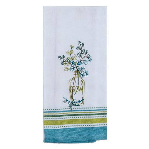 Kay Dee Designs Tea Towel - Greenery Embossed at FreeShippingAllOrders.com - Kay Dee Designs - Kitchen Towels