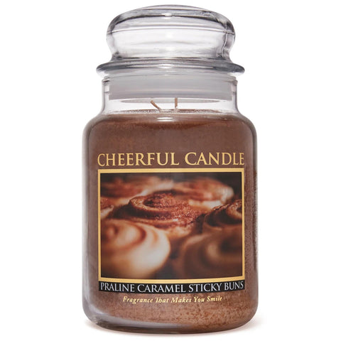 Cheerful Candle 24 Oz. Jar - Praline Caramel Sticky Buns