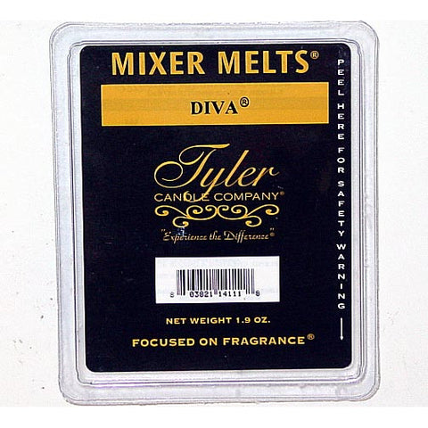 Tyler Candle Mixer Melts Box of 14 - Diva at FreeShippingAllOrders.com - Tyler Candle - Wax Melts
