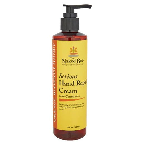 Naked Bee Serious Hand Repair Cream 8 Oz. - Orange Blossom Honey at FreeShippingAllOrders.com - Naked Bee - Hand Lotion