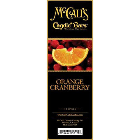 McCall's Candles Candle Bar 5.5 oz. - Orange Cranberry at FreeShippingAllOrders.com - McCall's Candles - Wax Melts