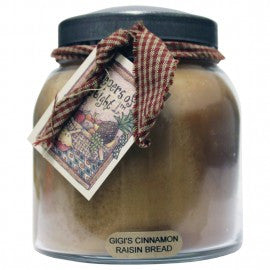 Keepers of the Light Papa Jar - Gigi's Cinnamon Raisin Bread at FreeShippingAllOrders.com - Keepers of the Light - Candles