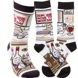 Primitives by Kathy Socks - Wine to Work at FreeShippingAllOrders.com - Primitives by Kathy - Socks