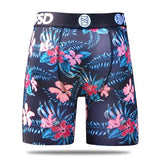 PSD Underwear Boxer Briefs - Floral Past Time at FreeShippingAllOrders.com - PSD Underwear - Boxer Briefs