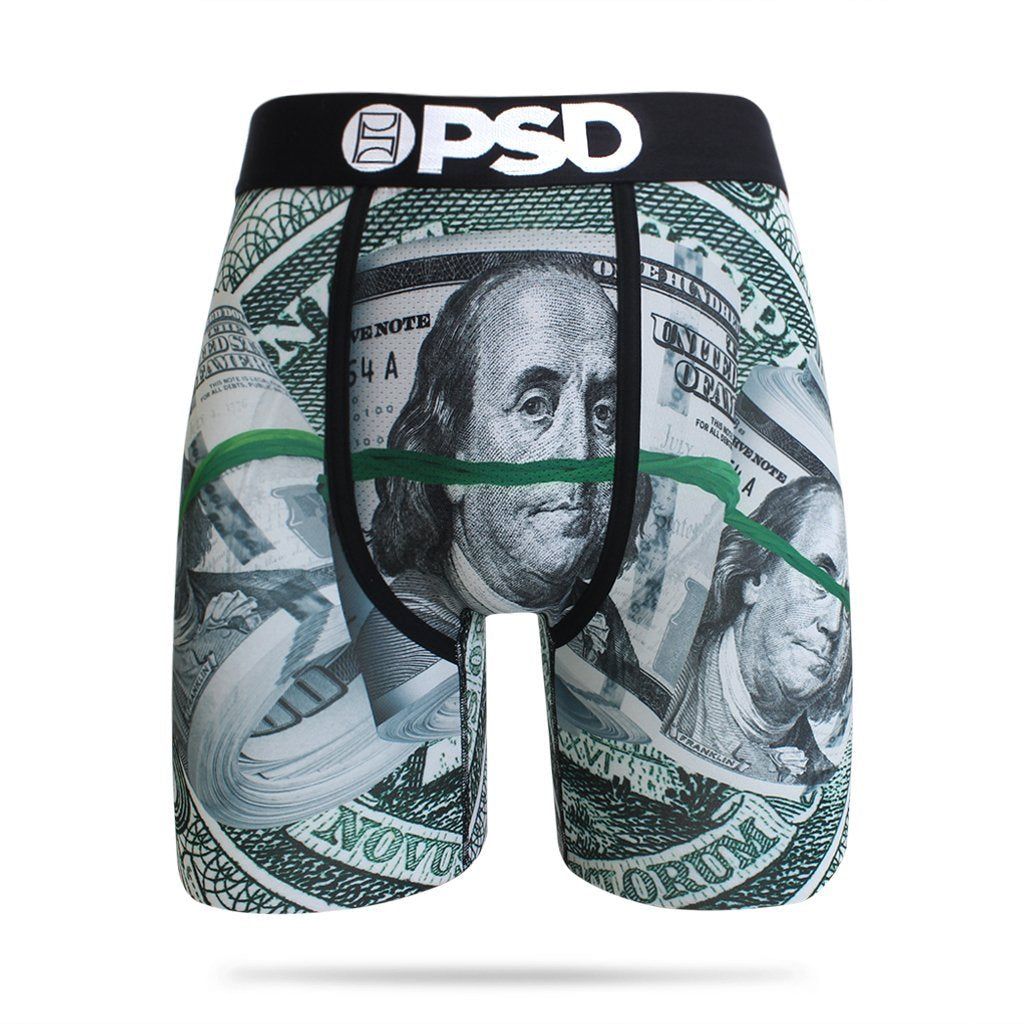 PSD Red Capital Dollar Bills Benjamins Men's Athletic Boxer Briefs