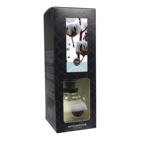 Bridgewater Candle Petite Decorative Reed Diffuser 4 Oz. - White Cotton at FreeShippingAllOrders.com - Bridgewater Candles - Reed Diffusers