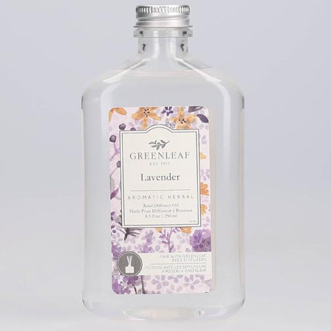 Greenleaf Reed Diffuser Oil 8.5 Oz.- Lavender at FreeShippingAllOrders.com - Greenleaf Gifts - Reed Diffuser Refills