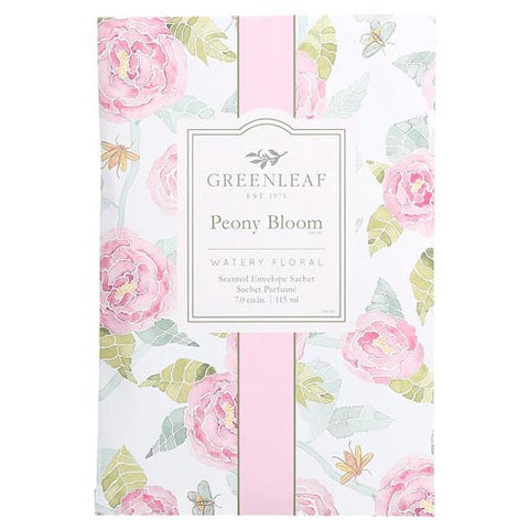 Greenleaf Large Scented Envelope Sachet Pack of 6 - Peony Bloom at FreeShippingAllOrders.com - Greenleaf Gifts - Sachets