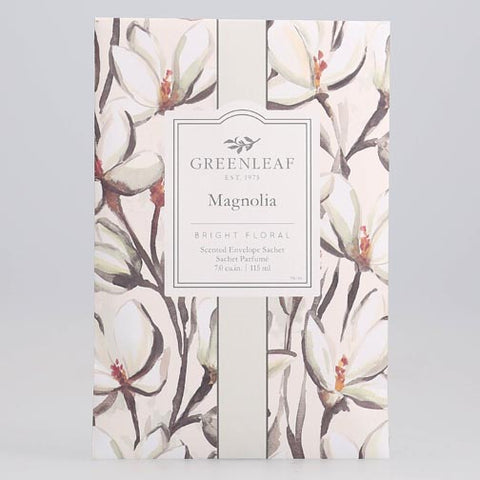 Greenleaf Large Scented Envelope Sachet Pack of 6 - Magnolia at FreeShippingAllOrders.com - Greenleaf Gifts - Sachets