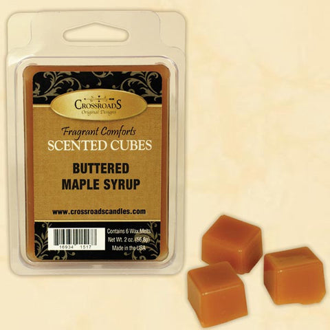 Crossroads Scented Cubes 2 Oz. Set of 4 - Buttered Maple Syrup at FreeShippingAllOrders.com - Crossroads - Wax Melts