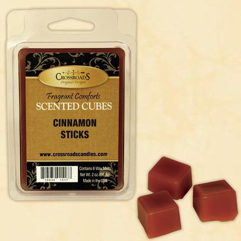 Crossroads Scented Cubes 2 Oz. Set of 4 - Cinnamon Sticks at FreeShippingAllOrders.com - Crossroads - Wax Melts