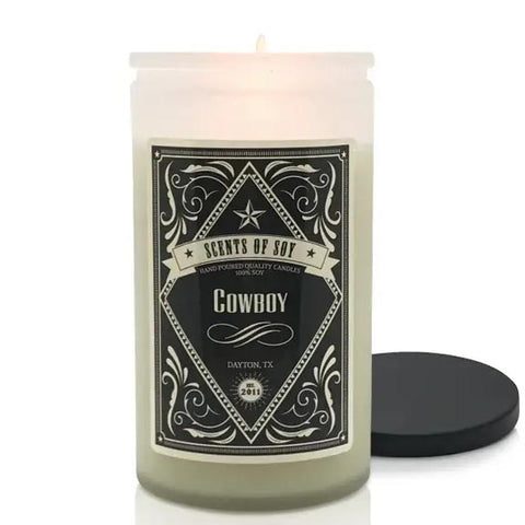 Scents Of Soy Candle Company Rustic Candle 16 Oz. - Cowboy at FreeShippingAllOrders.com - Scents Of Soy Candle Company - Candles