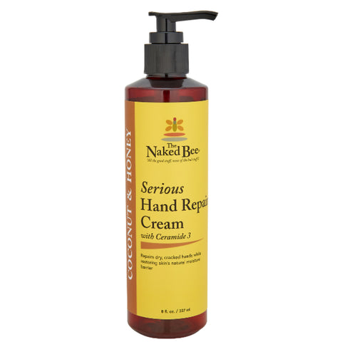 Naked Bee Serious Hand Repair Cream 8 Oz. - Coconut & Honey