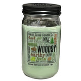 Swan Creek 100% Soy 24 Oz. Jar Candle - Silver Spruce & Cedar Tips at FreeShippingAllOrders.com - Swan Creek Candles - Candles