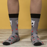 Socks n Socks Men's Crew Socks - Playing Cards at FreeShippingAllOrders.com - Socks n Socks - Socks