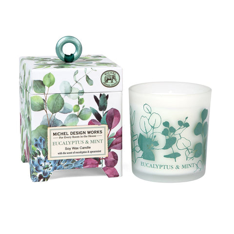 Michel Design Works Soy Wax Candle 6.5 Oz. - Eucalyptus & Mint at FreeShippingAllOrders.com - Michel Design Works - Candles