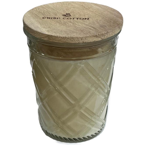 Swan Creek 100% Soy 12 Oz. Timeless Jar Candle - Crisp Cotton at FreeShippingAllOrders.com - Swan Creek Candles - Candles