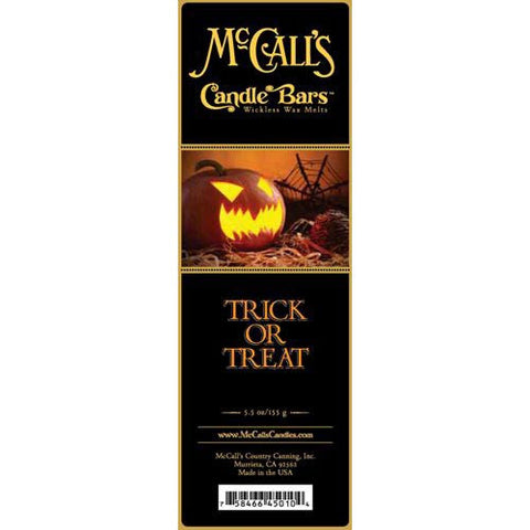 McCall's Candles Candle Bar 5.5 oz. - Trick or Treat at FreeShippingAllOrders.com - McCall's Candles - Wax Melts