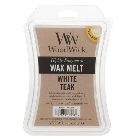 Woodwick Wax Melt 3 Oz. - White Teak at FreeShippingAllOrders.com - Woodwick Candles - Wax Melts