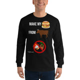 Gyftzz Apparel Men's Classic Long Sleeve Shirt - Make My Cheeseburger from Beef at FreeShippingAllOrders.com - FreeShippingAllOrders.com - Men's T-Shirts