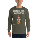 Gyftzz Apparel Men's Classic Long Sleeve Shirt - No Ketchup on My Hot Dog at FreeShippingAllOrders.com - FreeShippingAllOrders.com - Men's T-Shirts