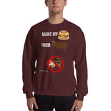 Gyftzz Apparel Unisex Sweatshirt - Make My Cheeseburger From Beef at FreeShippingAllOrders.com - FreeShippingAllOrders.com - Sweatshirts
